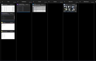 Desktop View allows you to see what's on all desktops and drag and drop window thumbnails