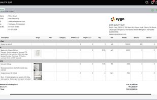 BOQ software for Interior Design
