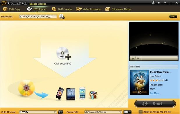 CloneDVD DVD Ripper screenshot 1