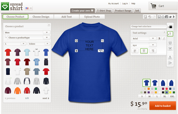Create your own t-shirt