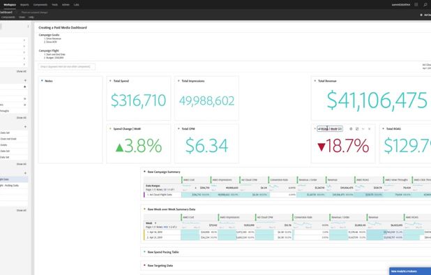 Adobe Analytics screenshot 1