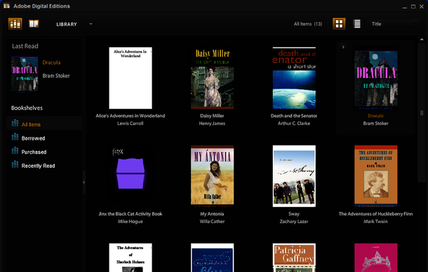 Adobe Digital Editions screenshot 1