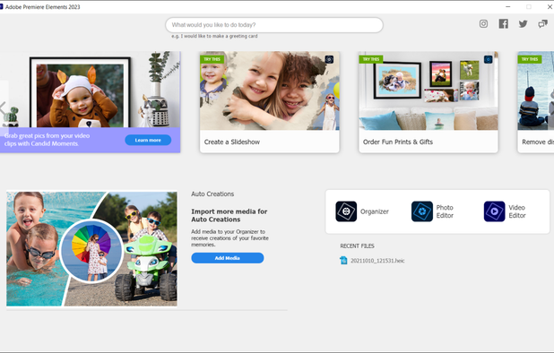 Adobe Premiere Elements screenshot 1