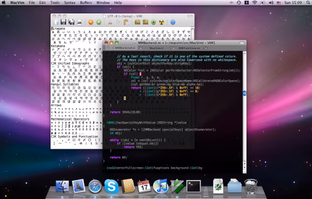 MacVim screenshot 1
