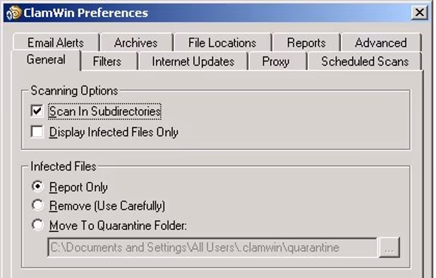 Configuration Screen