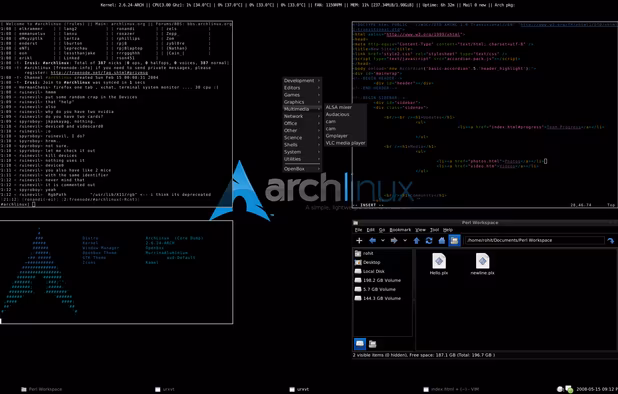 arch with openbox window manager