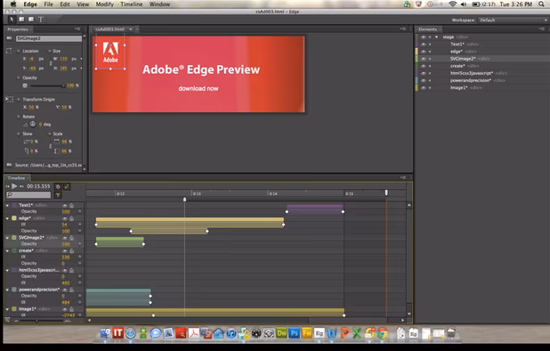 Adobe Edge Animate screenshot 1