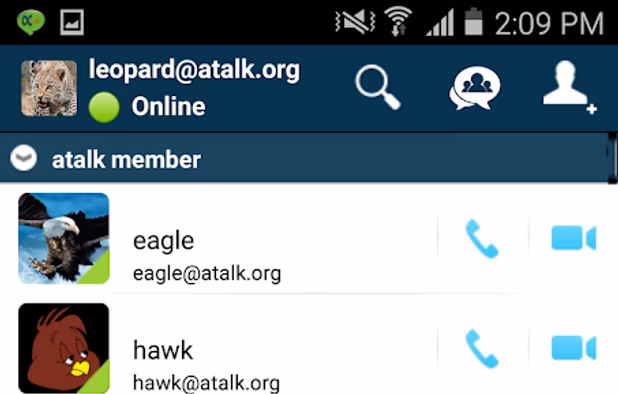 aTalk screenshot 1