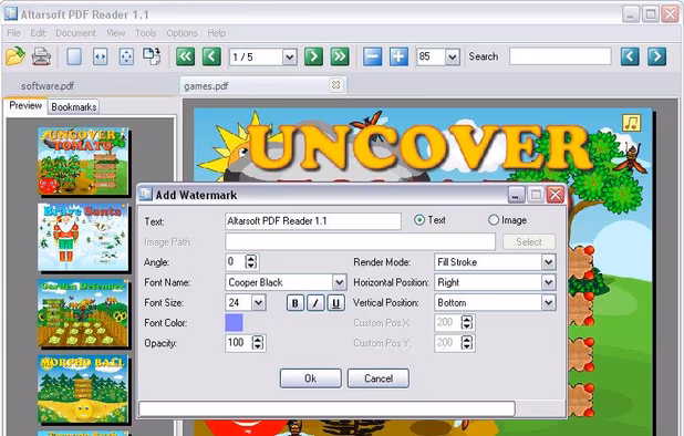 Altarsoft PDF Reader screenshot 1