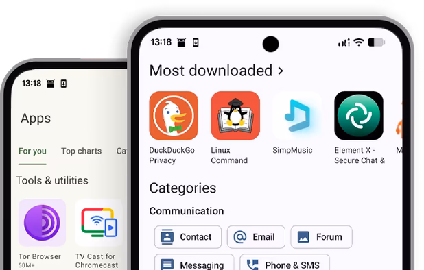 F-droid and Aurora store