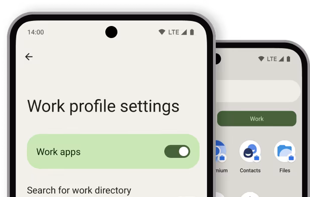 ?? Maintain work-life balance with Work Profile. Use one device for both work and personal purposes.
?? Apps and data in Work Profile are isolated from your main profile.