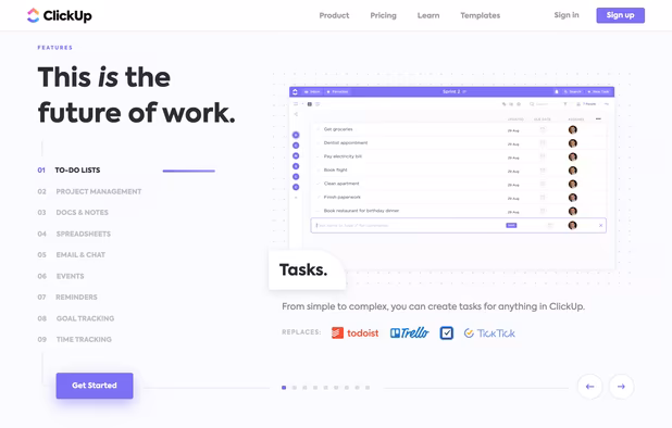 ClickUp screenshot 2