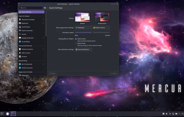 KDE System Settings panel