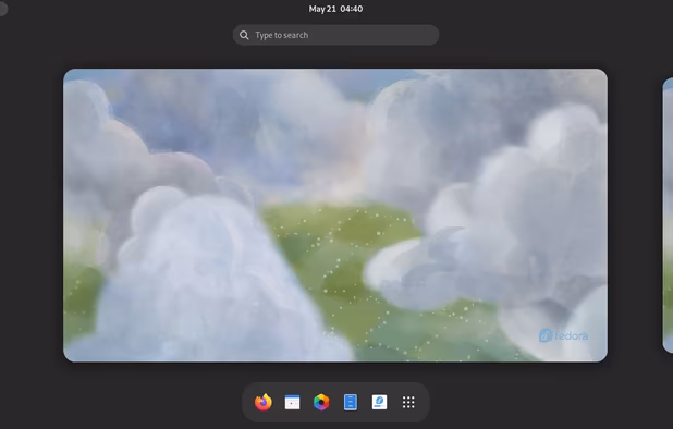 Fedora screenshot 1