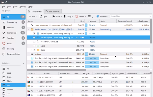 File Centipede screenshot 1