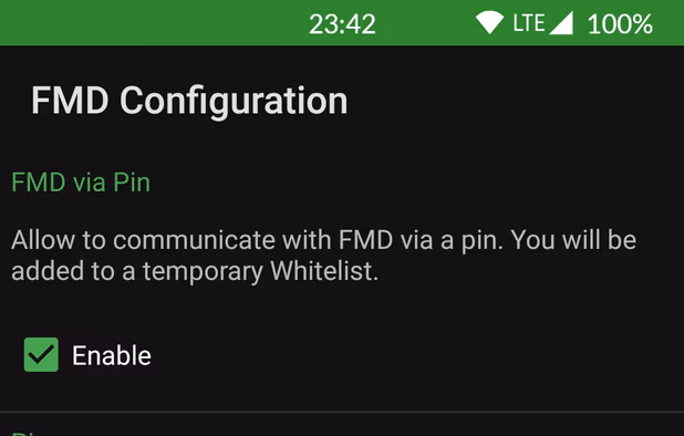 FindMyDevice (FMD) screenshot 2