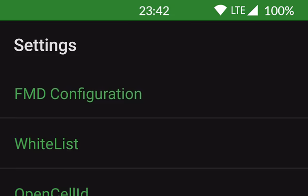 FindMyDevice (FMD) screenshot 1