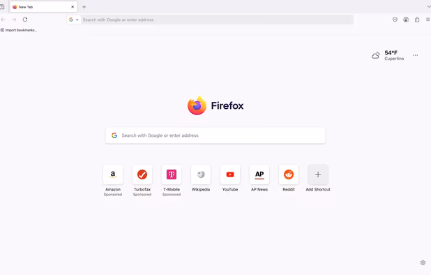 Firefox Desktop (Light Theme)