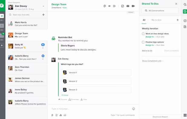 Flock screenshot 2