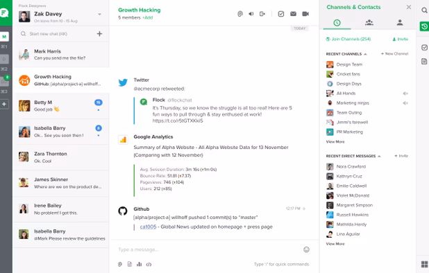Flock screenshot 3