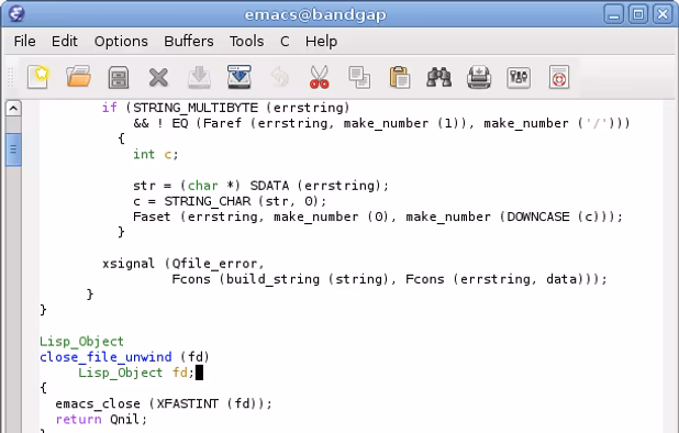 GNU Emacs screenshot 3