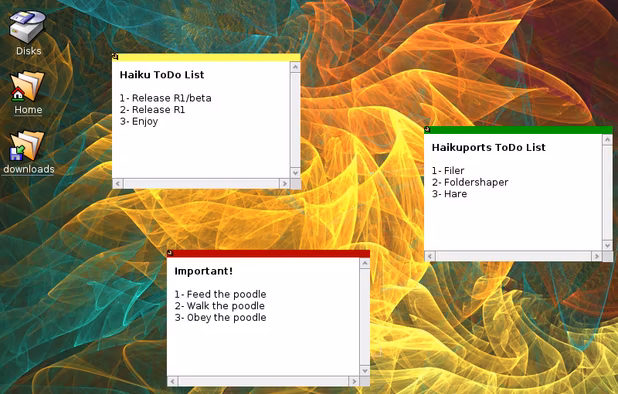Haiku screenshot 2