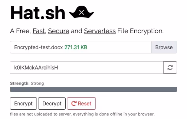 Hat.sh screenshot 1
