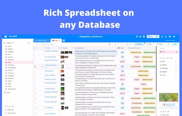 NocoDB screenshot 1