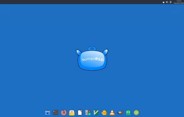 NomadBSD screenshot 1