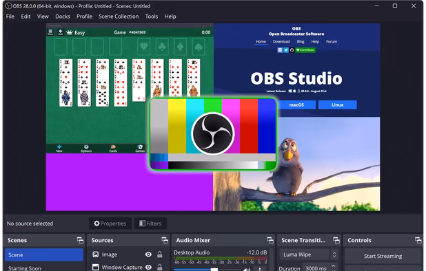 OBS Studio screenshot 1
