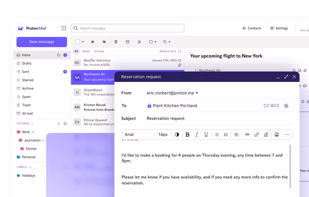Proton Mail screenshot 2