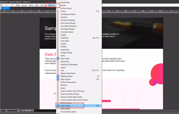 QuarkXPress screenshot 2