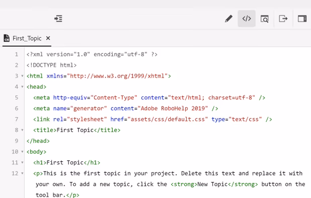 Adobe RoboHelp screenshot 2
