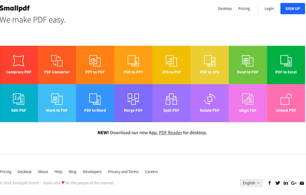 Smallpdf Homepage