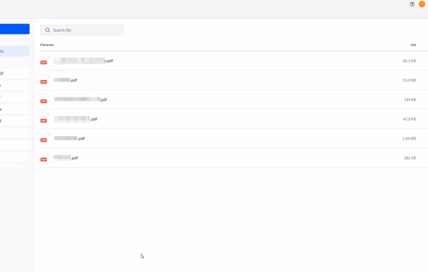 Desktop app home