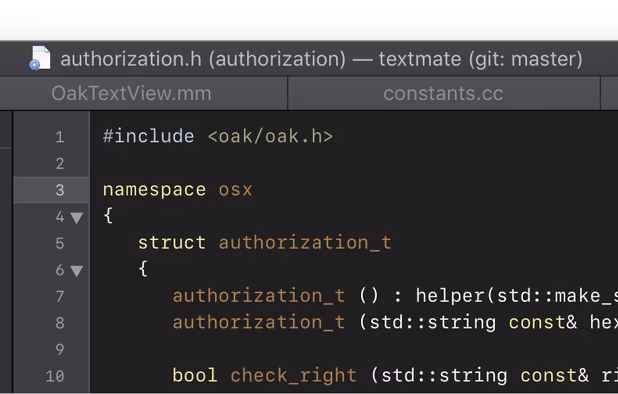 TextMate screenshot 1