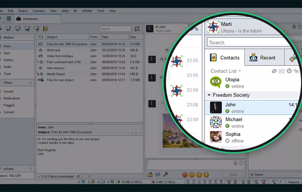 Take advantage of uMail - a secure alternative to classic email.