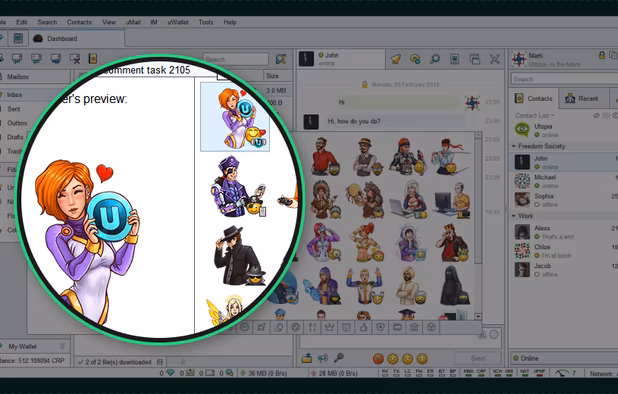 See your photos and images using the built-in Image Viewer and share them with other users.