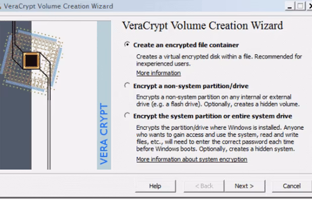 VeraCrypt screenshot 1