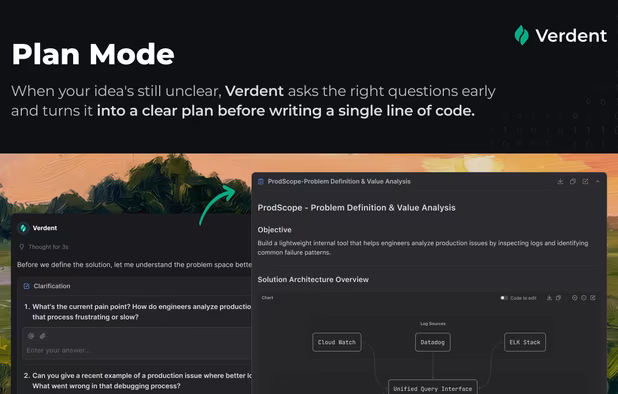 Verdent screenshot 1