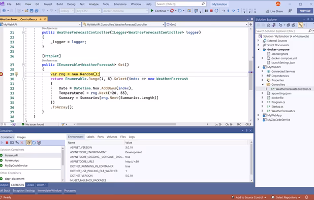 Microsoft Visual Studio screenshot 1