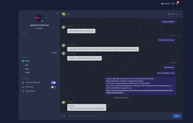 Dark Theme