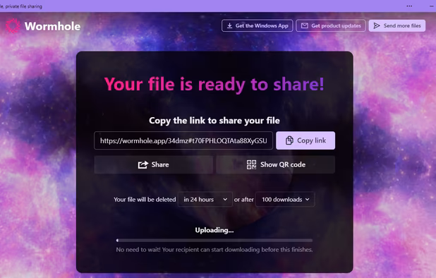 Wormhole screenshot 1