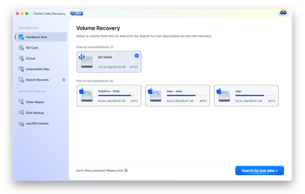 Cisdem Data Recovery screenshot 1