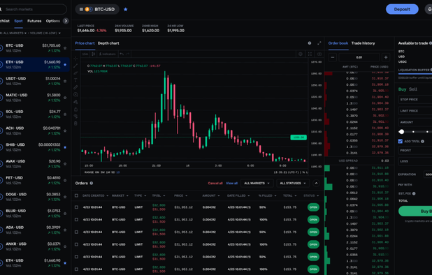 Coinbase screenshot 1