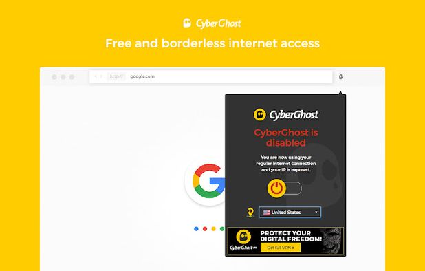 CyberGhost VPN screenshot 1