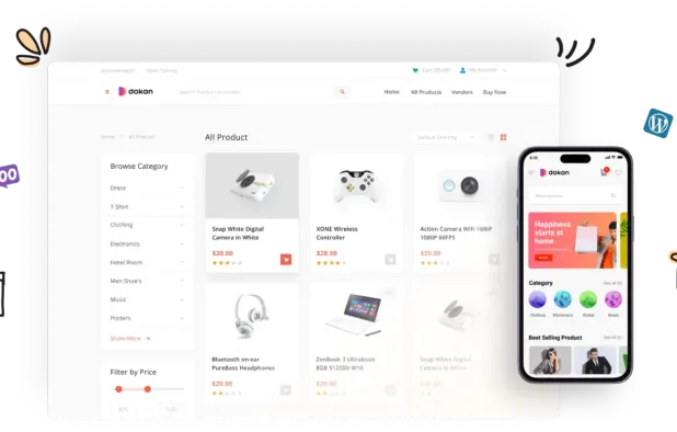 Dokan WordPress screenshot 1