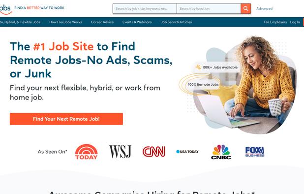 Flexjobs screenshot 1