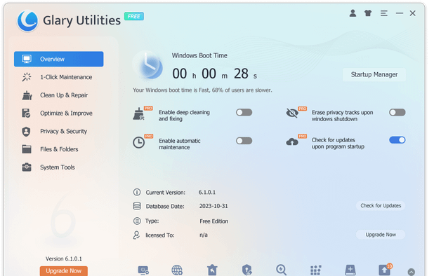 Glary Utilities screenshot 1
