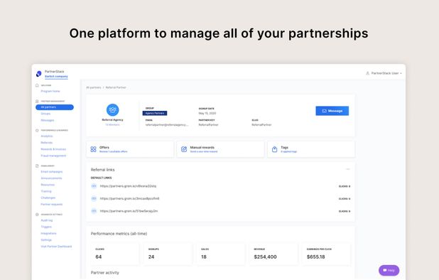 Partnerstack screenshot 1